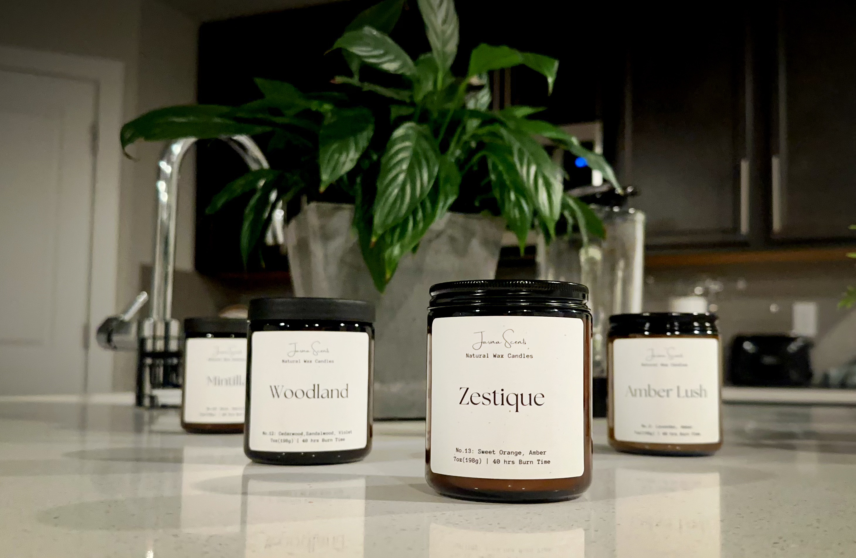 Hand-pouring candles